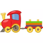Vektorové ilustrace hračky lokomotivy