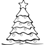 Image vectorielle de Noël arbre hiérarchique