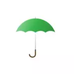 Vektor illustration av grönt paraply