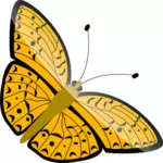 Vector Illustrasjon av oransje flygende sommerfugl