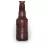 Grafica vectoriala de sticla de bere maro