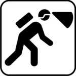 US National Park Maps pictogram for spelunking vector image