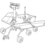 NASA exploration Rover pojazdu wektor clipart