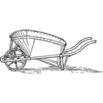 Vector Illustrasjon av kull barrow