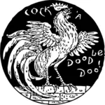 Vector illustraties van cockerel symbool