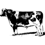 Image clipart vectoriel d'agriculture vache