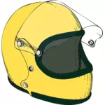 Ícone de vetor de capacete de corrida moto