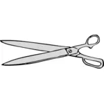 Vector image of paper shears