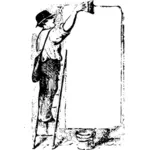 Decorator pictura o ilustraţie vectorială avizierul