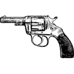 Vektorikuva revolverista, jossa on kumikahva