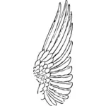 Ilustración de esbozo de alas de hadas