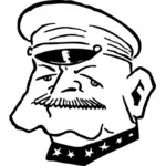 Ritratto di ammiraglio Robert Coontz vettoriale