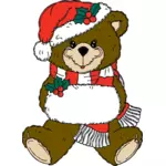 क्रिसमस भालू वेक्टर छवि