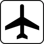 US National Park Karten Piktogramm für Flugplatz-Vektor-Bild