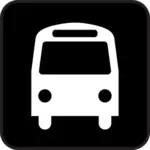 Pictogram voor bushalte vector afbeelding