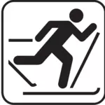 США Национальный парк карты пиктограмма для горнолыжных ходьбе векторное изображение