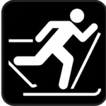 Piktogramm für Nordic Ski Vektor-Bild