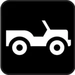 Pictogram for open roof car tour vector image