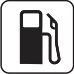 US National Park Karten Piktogramm für eine Tankstelle-Vektor-Bild