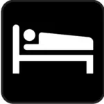 Pictogram for accommodation vector image