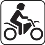 US National Park Karten Piktogramm für Motorräder nur Verkehr Vektor-Bild