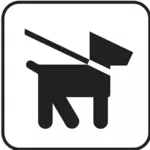Mapas de Parque Nacional dos EUA permitindo cão pictograma caminha sobre levam somente imagem vetorial