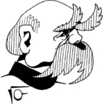 Vector illustration of Otto von Bismarck