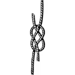Single becket marine knot vector clip art