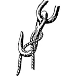 Black wall hitch vector illustration