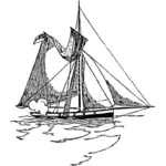 Armate tăietor barca vectorul imagine