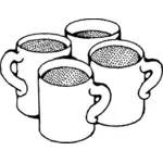 Kaffeetassen-Vektor-illustration