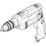 Electric drill vector
