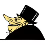 Greedy man vector image