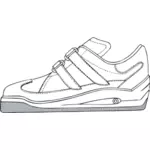 Gym shoe vector drawing