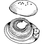 Image vectorielle hamburger