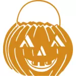 Grafica vectoriala de un coş de Halloween