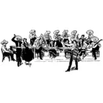 Meksikalı türü orkestra vektör