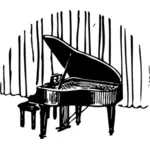 Piano vektor grafis