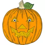 Fresh Halloween pumpkin vector clip art