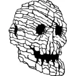 Rock craniu vector illustration