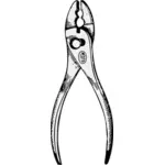 Slip joint pliers vector image