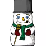 Snowman vector clip art graphics