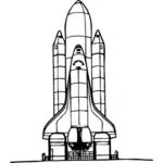 Space shuttle vector image