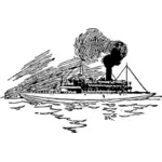 蒸気の船のベクター クリップ アート