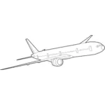 Boeing 777 vector afbeelding