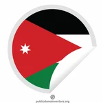 Jordan flaga peeling naklejki