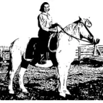 Векторная иллюстрация скотнице езда