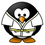 Gambar vektor judo penguin