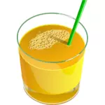 Vektorgrafikken glass juice