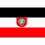 Vlajka německé východní Afriky vektorový obrázek